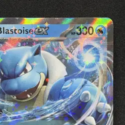 Pokemon TCG Blastoise EX Scarlet & Violet Holo Double Rare Card 009/165 - Image 3