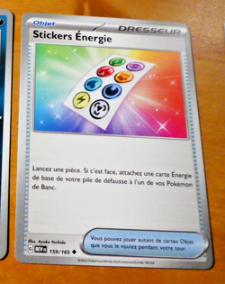 POKEMON 151 CARD CARTE STICKERS 159/165 MEW FR VF JCC MINT 2023 - Image 1