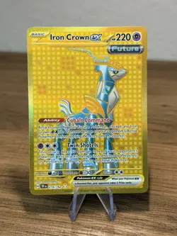 Iron Crown EX 216/162SV05: Temporal Forces Holo Card Near Mint Condition - Image 1