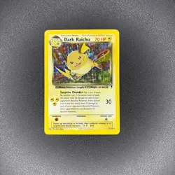 Dark Raichu 7/110 Holo Rare Legendary Collection 2002 Nintendo Pokemon Card - Image 1