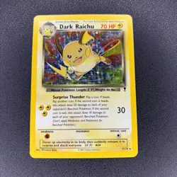 Dark Raichu 7/110 Holo Rare Legendary Collection 2002 Nintendo Pokemon Card - Image 2