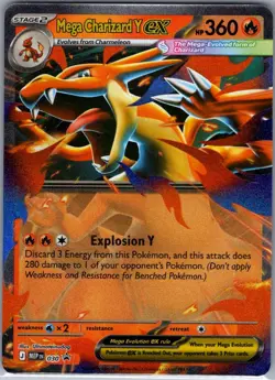 Mega Charizard Y ex - 030 ME: Mega Evolution Promo - Pokemon Card - NM - Image 1