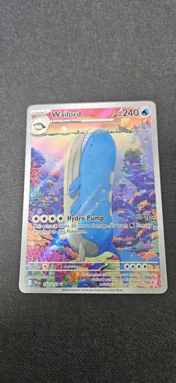 Pokemon TCG Wailord Special Illustration Rare Card Journey Together 162/159 - Image 2