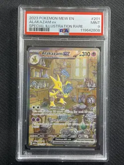 Pokemon Card PSA 9 MINT Alakazam ex Special Illustration Rare 151 S&V 201/165 - Image 1