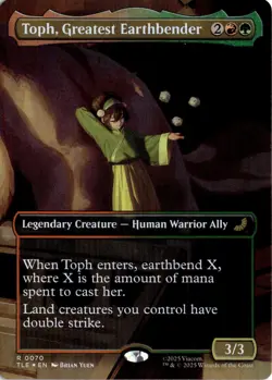 Toph, Greatest Earthbender (Borderless) 70 Magic: The Gathering Foil NM - Image 1