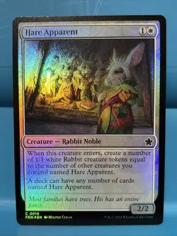 Hare Apparent Foil Foundations NM MTG - Image 1