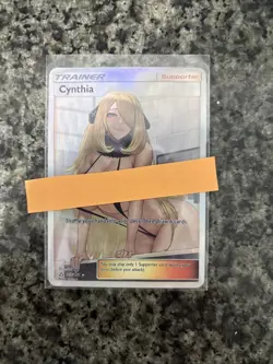 Cynthia V-String Bikini Holo Custom Pokemon Waifu Trainer Card - Image 1
