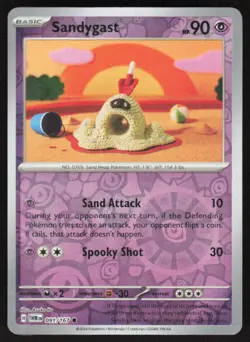 Sandygast 091/167 Common Twilight Masquerade Pokemon Reverse Holo Near Mint - Image 1