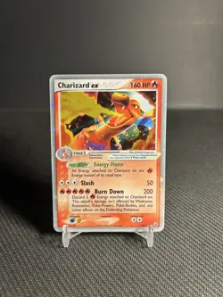 Pokemon TCG Charizard ex 105/112 Fire Red Leaf Green Holo MP/HP - Image 1