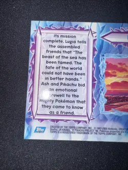 TWO Cards "A Fanciful Flight" | “Farewell Lugia” Pokemon Topps Card 2000 65,68 - Image 5