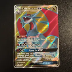 Salamence GX SM139 Full Art Black Star Promo Ultra Rare Holo Pokemon Card TCG - Image 1