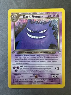 Pokemon TCG Neo Destiny Dark Gengar 1st Edition Holo - Image 1