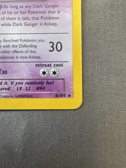 Pokemon TCG Neo Destiny Dark Gengar 1st Edition Holo - Image 4