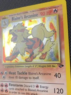 Pokemon TCG Blaine's Arcanine Gym Challenge 1 Holo Unlimited Rare NM - Image 2