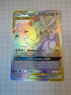 Mega Lopunny & Jigglypuff 261/246 Rainbow Rare - Pokemon TCG - NM Cosmic Eclipse - Image 1