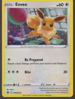 Eevee - Promo SWSH Sword & Shield Promo Cards SWSH212 Pokemon Trading Card TCG - Image 1