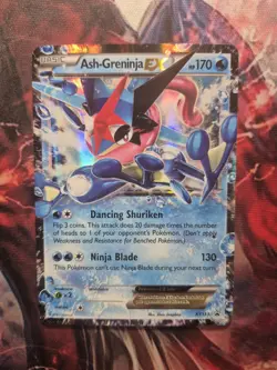 Ash-Greninja EX - XY133 Black Star Promo Pokemon - LP/MP - Image 1
