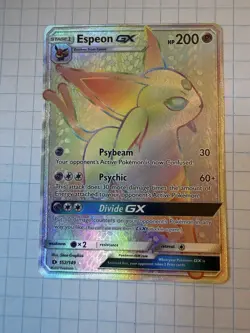 Espeon GX 152/149 Rainbow/Hyper Rare - Pokemon TCG - NM Sun And Moon Base Set - Image 1