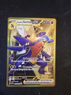 Cynthia's Garchomp ex 241/182 GOLD Hyper Rare Pokemon Destined Rivals NM - Image 1