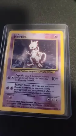 Mewtwo 10/102 Base Set Unlimited Holo Rare Pokemon TCG LP - Image 1