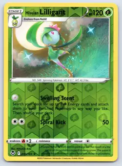 Hisuian Lilligant 010/195 Silver Tempest Reverse Holo Pokemon NM - Image 1