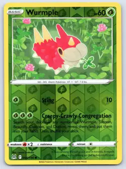 Wurmple 006/196 Lost Origin Reverse Holo Pokemon NM - Image 1