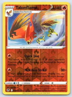 Talonflame 029/195 Silver Tempest Reverse Holo Pokemon NM - Image 1