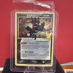 Pokemon Greninja SWSH144 Gold Star Celebrations Promo SEALED 🌀Swirl🌀 M/NM - Image 1