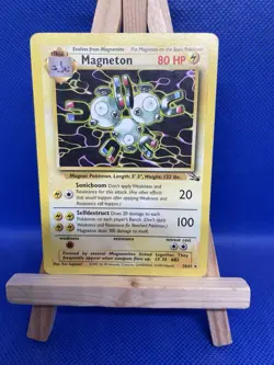Pokemon TCG Magneton Fossil 26/62 Regular Unlimited Rare - Image 1