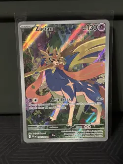 Pokemon TCG Zacian 100/094 Full Art Holo Rare Phantasmal Flames NM - Image 1