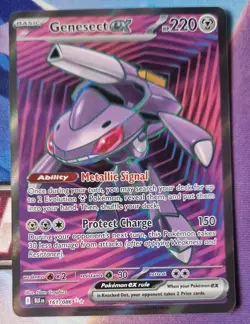 Genesect ex 161/086 Ultra Rare Black Bolt English Pokemon Card NM-Mint TCG - Image 1