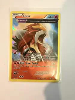 Pokemon TCG Entei Reverse Holo 2015 XY Ancient Origins 15/98 LP Condition - Image 1