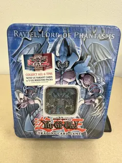 YuGiOh! 2006 Collectors Tin, Raviel, Lord of Phantasms Factory Sealed - Image 1