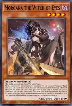 Yugioh Morgana the Witch of Eyes DUAD-EN026 1st Edition Super Rare LP Presale - Image 1