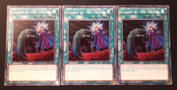 Yu-Gi-Oh! 3x Called by the Grave, L5DD-ENY27, Common, 1. Edition, Englisch, NM - Image 1