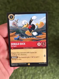 DONALD DUCK - Not Again! Legendary 106/204 EN 2 Disney Lorcana RISE OF FLOODBORN - Image 1