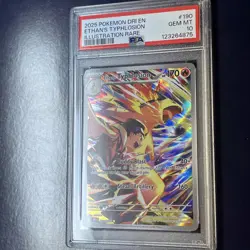 Ethan's Typhlosion 190/182 Destined Rivals Illustration Rare Pokemon Card PSA 10 - Image 2