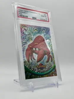 1999 Parasect Topps TV Animation Series 1 Black Logo Pokemon Card PSA 10 #47 - Image 5
