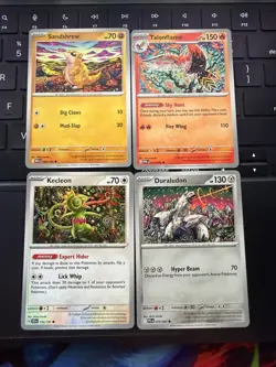 Shinji Kanda Pokemon TCG Card Artist Lot (4) Various Sets Unique Art NM - Image 1