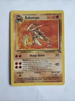 Pokemon TCG Kabutops Card 24/62 Fossil, Regular Unlimited, Non-Holo - Image 1