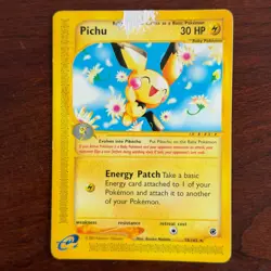 Pichu 58/165 Non Holo Rare Expedition Pokemon Card DMG - Image 1