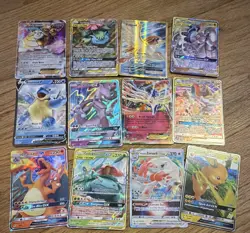 Pokemon TCG 12-Card Ultra Rare Holo Lot TAG TEAM VSTAR Blastoise Arceus - Image 1