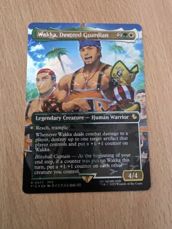 MTG Final Fantasy 0477 Wakka, Devoted Guardian CHOCOBO FOIL card - Image 1