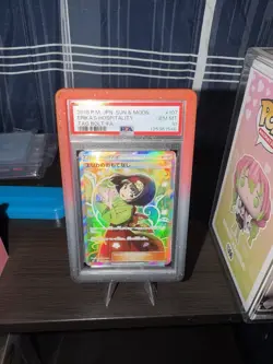 PSA 10 Gem Mint Erika's Hospitality 107/095 SR Japanese Pokemon Card 2018 Guard - Image 1
