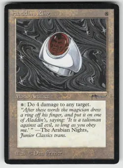 Aladdin's Ring Arabian Nights Rare MAGIC: THE GATHERING - Image 1