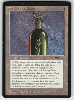 Bottle of Suleiman Arabian Nights Rare MAGIC: THE GATHERING - Image 1