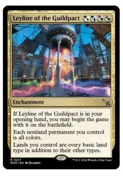 1x MTG Leyline of the Guildpact - MKM R ARE Enchantment! NM Mint! - Image 1