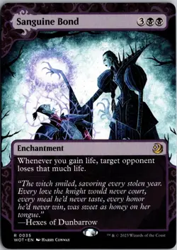 Sanguine Bond 35 Wilds of Eldraine: Enchanting Tales Magic: The Gathering NM - Image 1