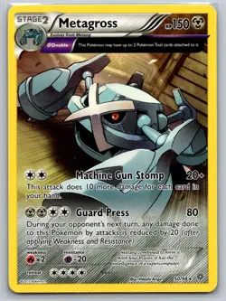 METAGROSS 50/98 RARE ANCIENT ORIGINS POKEMON LP - Image 1