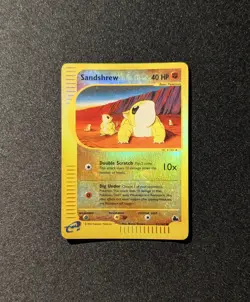 Pokemon SKYRIDGE - #92/144 Sandshrew - Reverse Holo - ENG - Moderately Played - Image 3